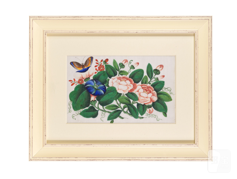 中國畫家 十九世紀 花蝶及果圖一組十二幅 水粉紙本 鏡框 | CHINESE ARTIST (19TH CENTURY) - 图16